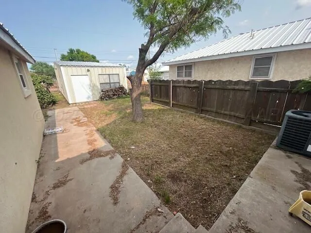 a backyard of a house