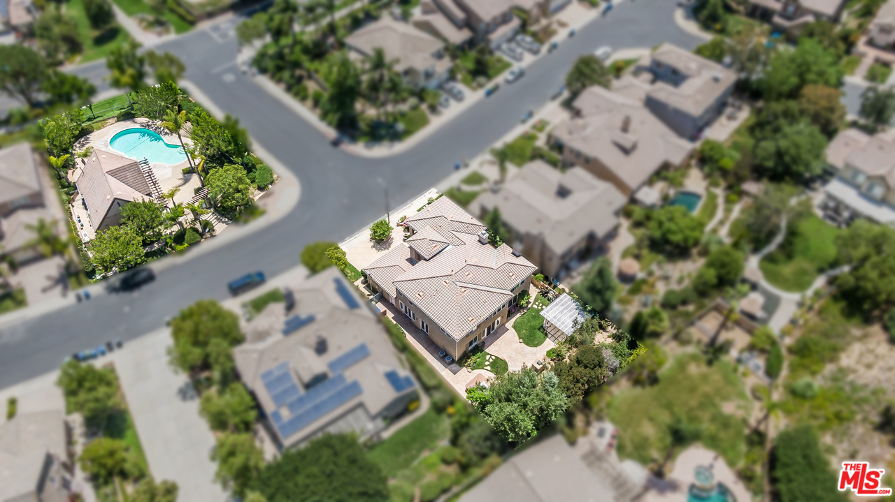 149 Laurel Ridge Drive Simi Valley, CA 93065 - Photo 53 of 53 an aerial view of a house with a yard and lake view