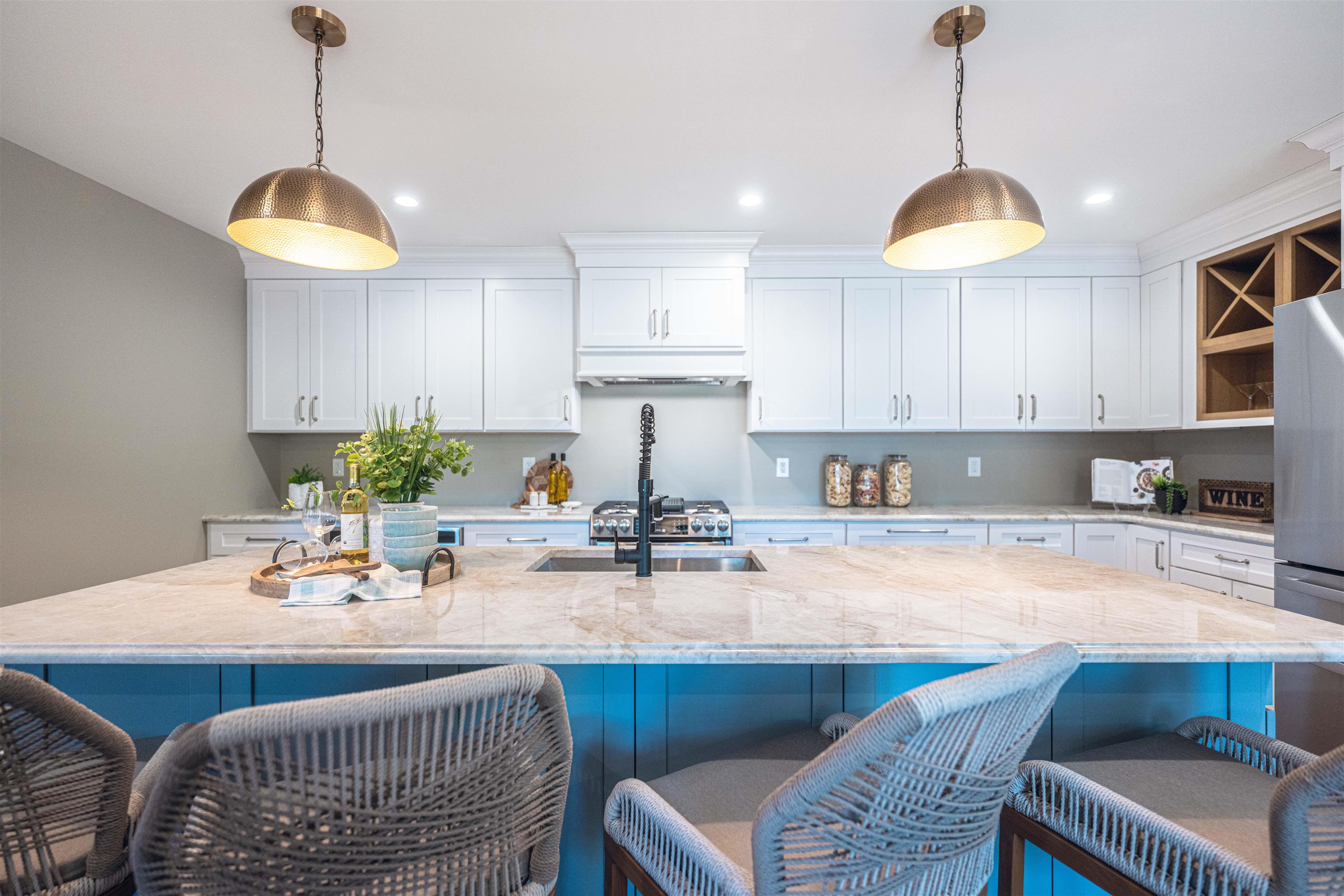 157 Fishing Creek Road North Cape May, NJ 08204 - Photo 13 of 50 a kitchen with a dining table and chairs