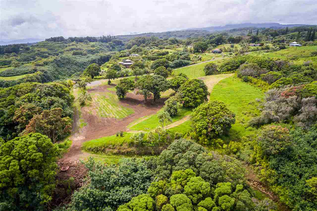 363 Hanauana Road, Unit 2 Haiku, HI 96708 - Photo 20 of 23 a view of a lush green field with mountains in the background