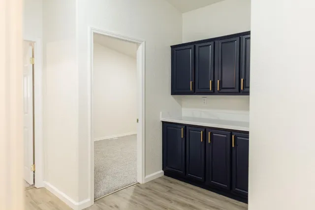 a close up view of racks on the wall