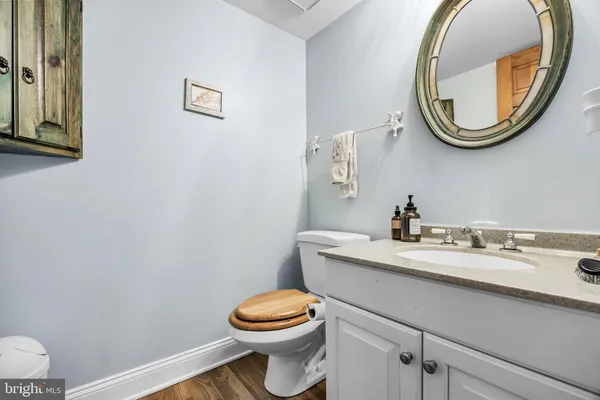 a view of a balcony with furniture