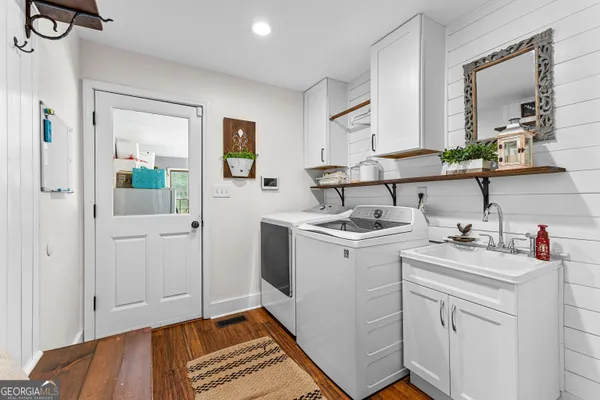 a view of a bathroom with sink