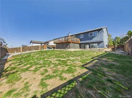 a house view with a garden space