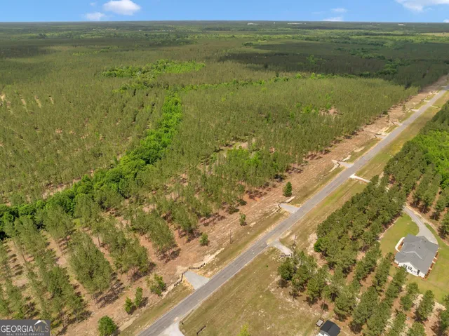 a view of an ocean from a yard