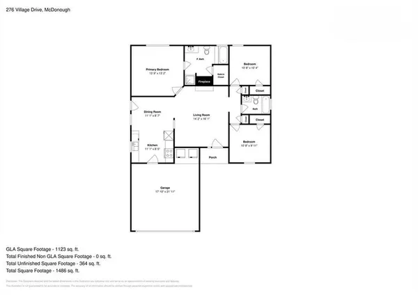$1,725 | 276 Village Drive, McDonough, GA 30253