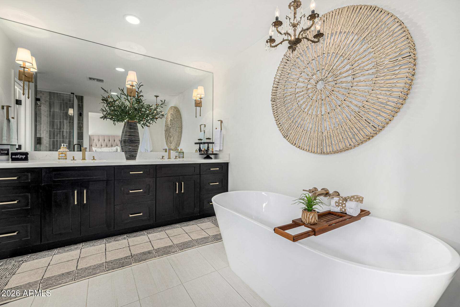 7770 East Camelback Road, Unit 11 Scottsdale, AZ 85251 - Photo 37 of 60 a bathroom with a sink vanity and a mirror