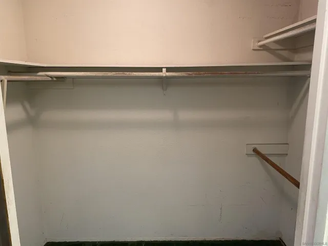 a close view of closet