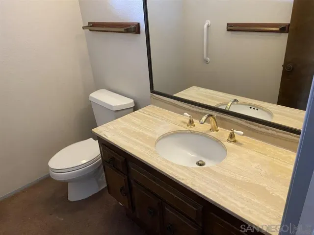 a bathroom with a sink and a toilet