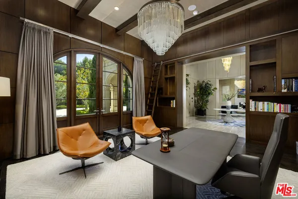 a outdoor space with furniture