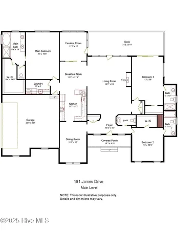 $525,000 | 181 James Drive, West End, NC 27376