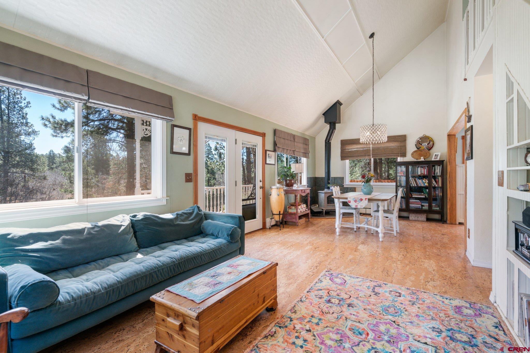 145 N Road Durango, CO 81303 - Photo 11 of 35 a living room with furniture large window and a table