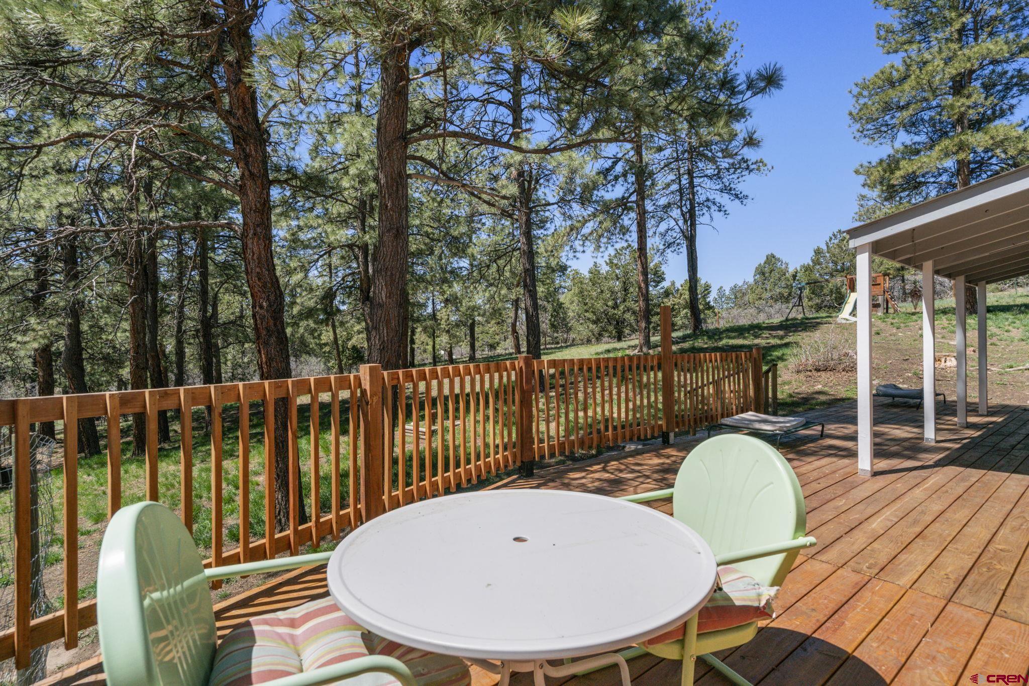 145 N Road Durango, CO 81303 - Photo 33 of 35 a view of a chairs and table in the balcony