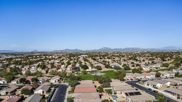 an aerial view of a city