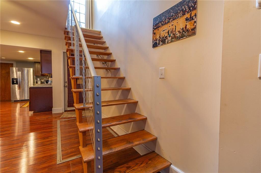 70 South 11th Street Pittsburgh, PA 15203 - Photo 15 of 31 a view of entryway and hall with wooden floor