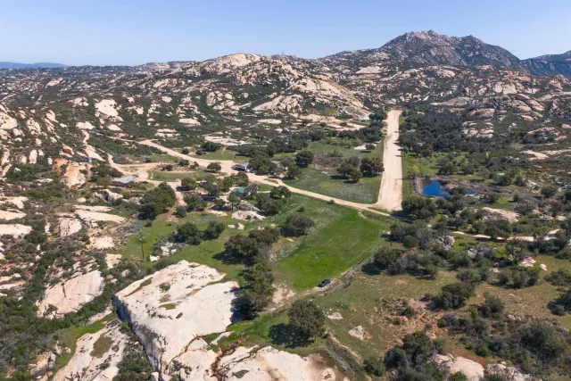 a view of city and mountain