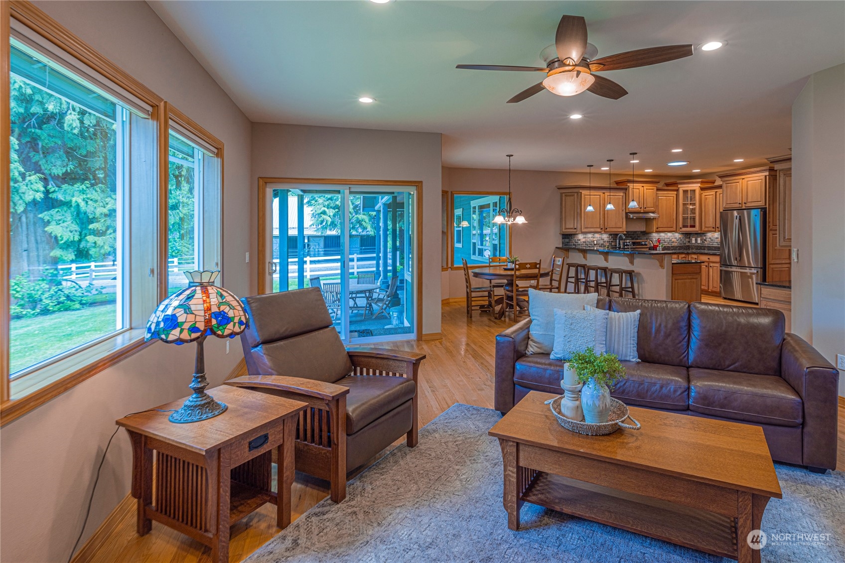 6055 East Hemmi Road Bellingham, WA 98226 - Photo 9 of 40 a living room with furniture and a large window