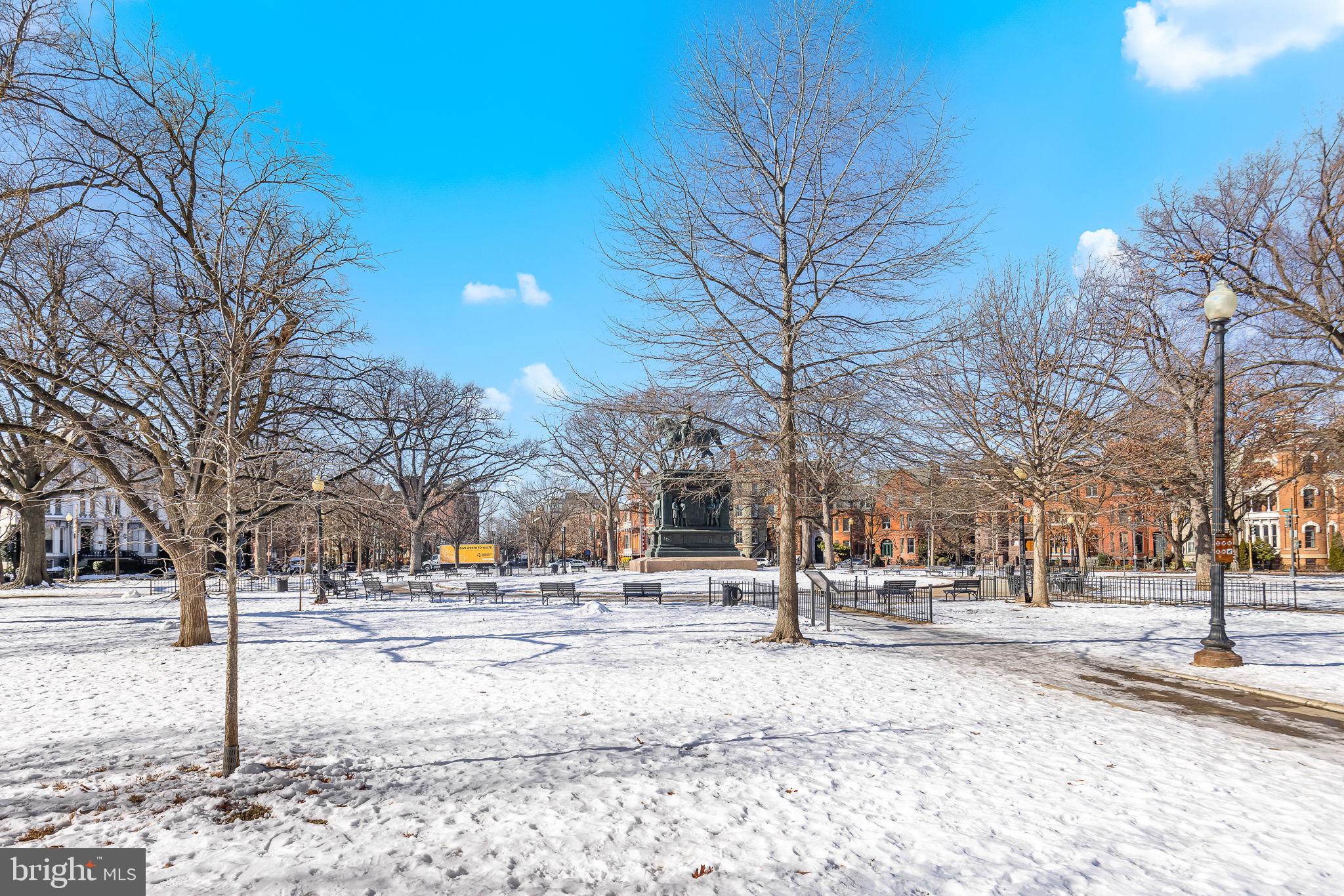 20 Logan Circle Northwest, Unit 12 Washington, DC 20005 - Photo 4 of 30 Enjoy Snowy or Sunny Days in Logan Circle Park!