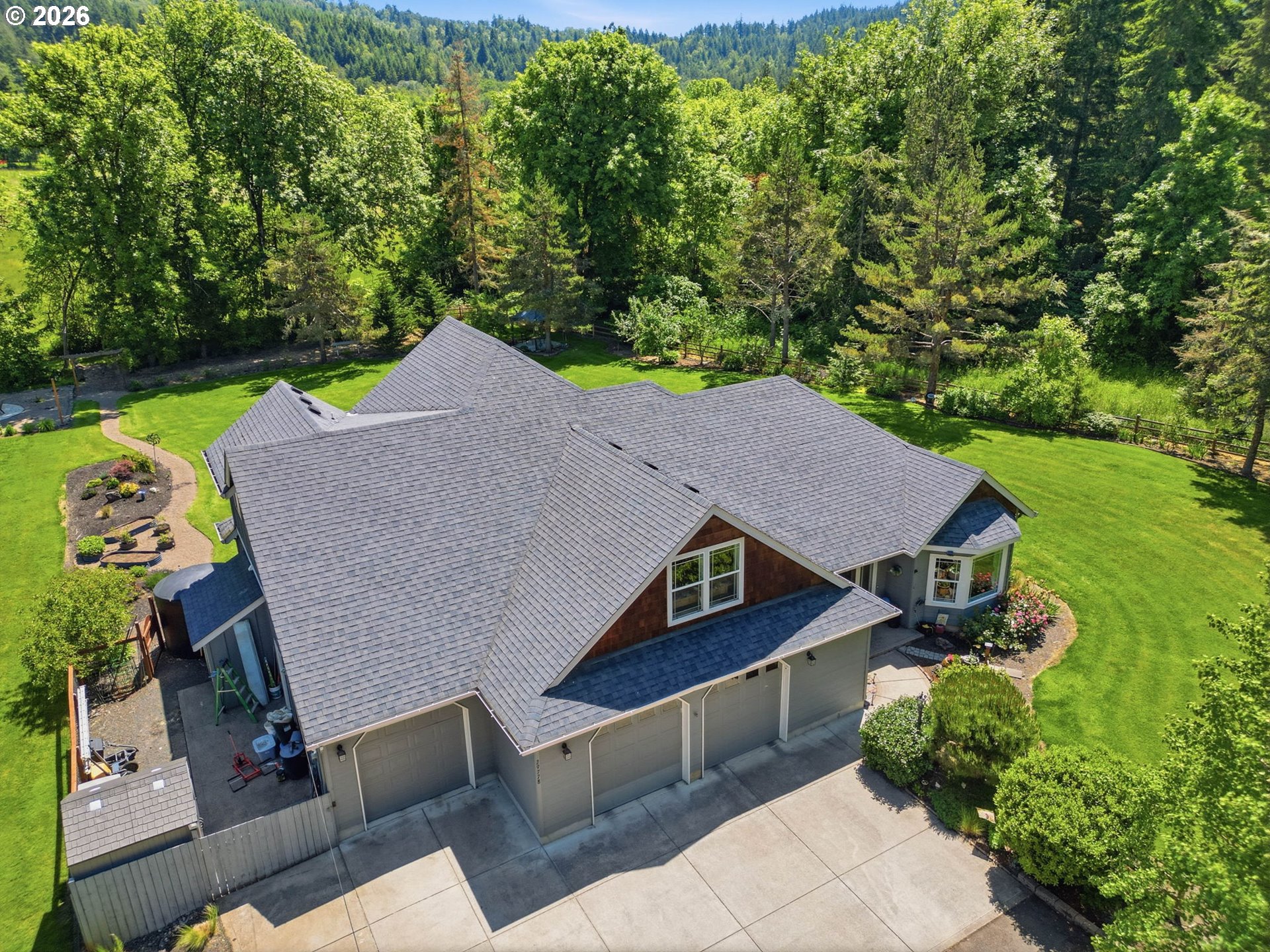 29778 Gimpl Hill Road Eugene, OR 97405 - Photo 3 of 43 an aerial view of a house
