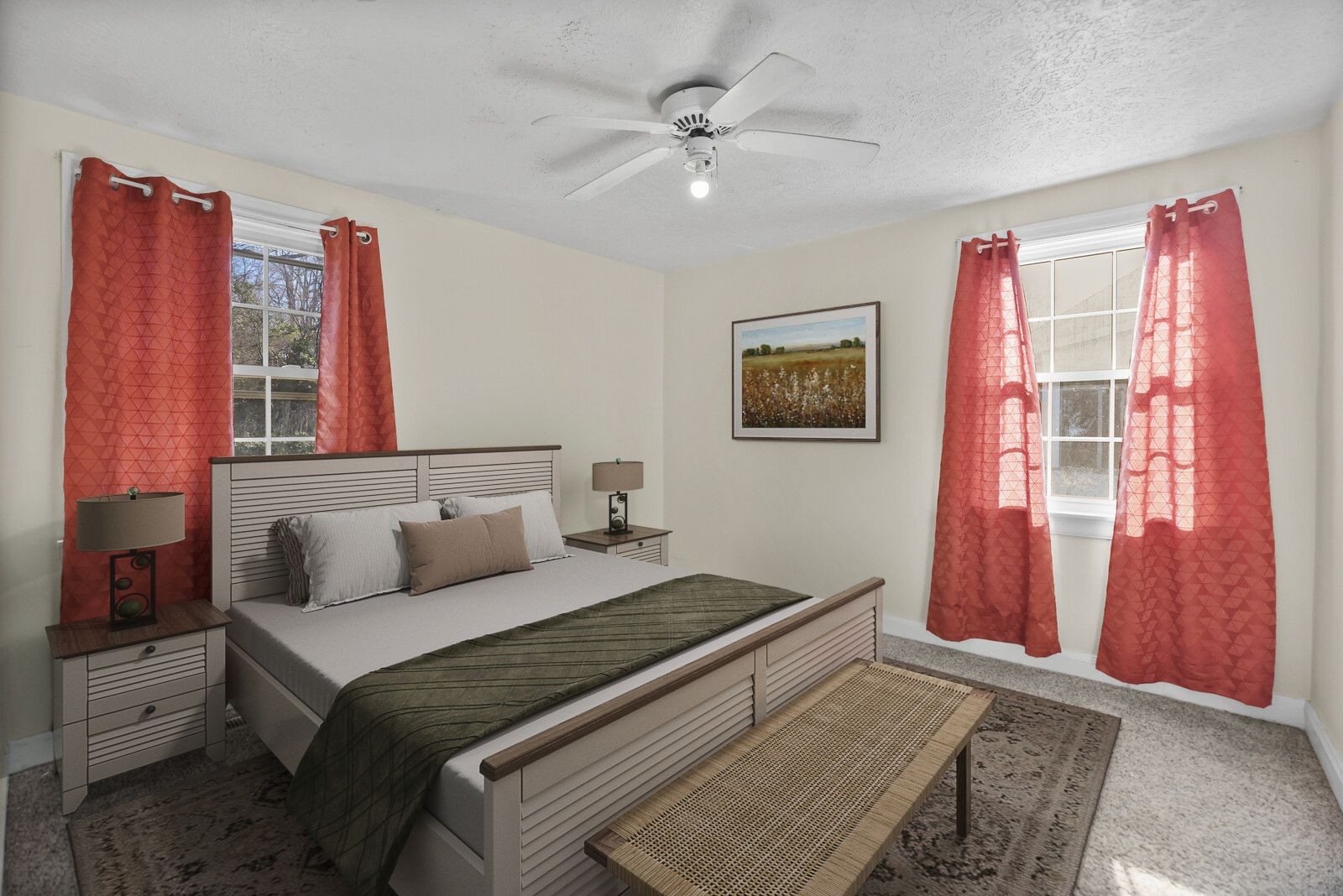 2217 Pinewood Road Nashville, TN 37216 - Photo 13 of 38 a bedroom with a bed and a chandelier