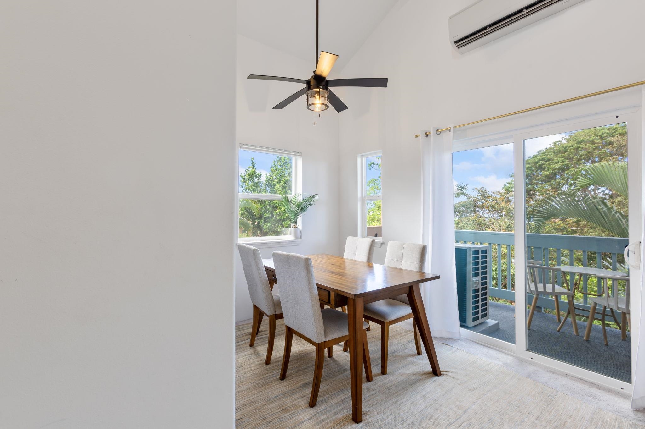 10 Heather Lane, Unit 231 Lahaina, HI 96761 - Photo 15 of 44 a view of a dining room with furniture window and outside view