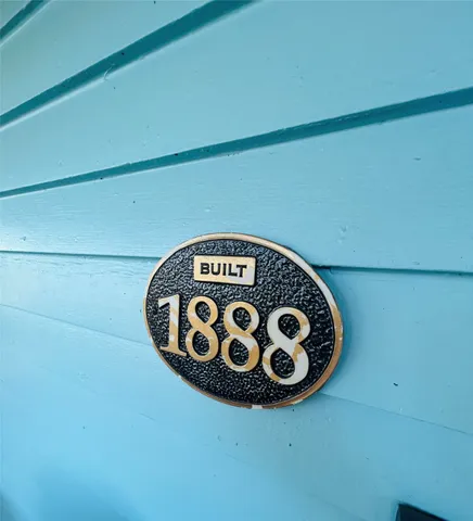 a close up of a sign on a wall