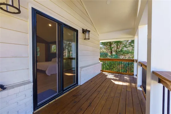 a house view with a garden space