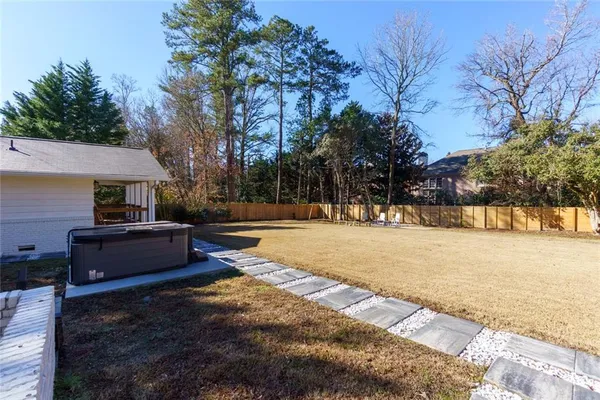 a view of a porch with a hanging garage