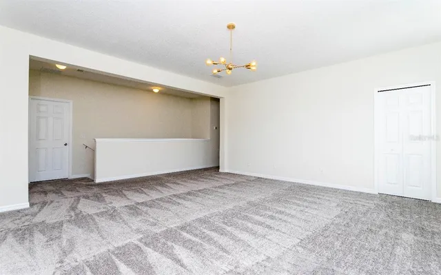 a view of an empty room