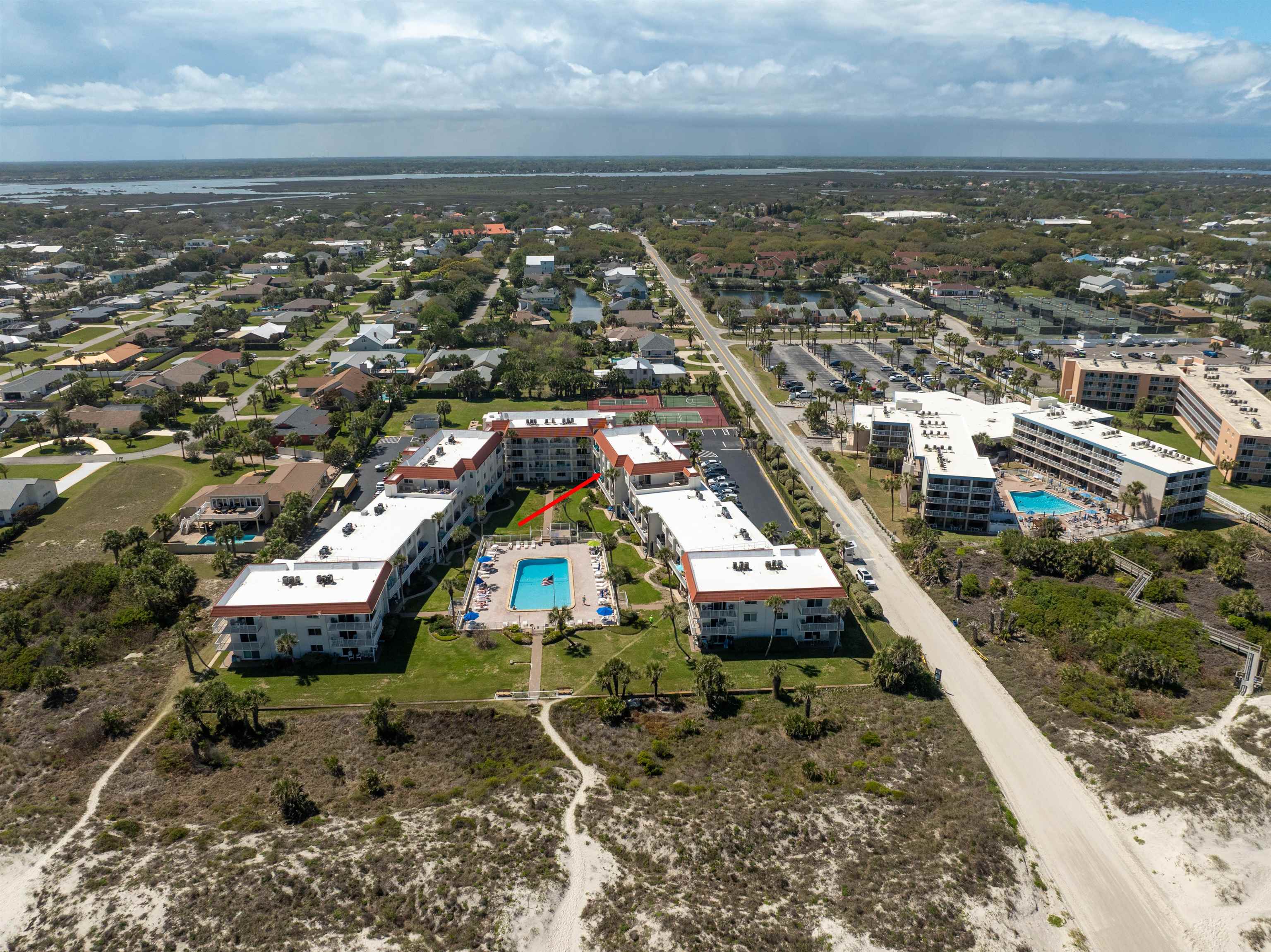 1 Ocean Trace Road, Unit 232 St. Augustine, FL 32080 - Photo 33 of 49 an aerial view of residential houses with outdoor space