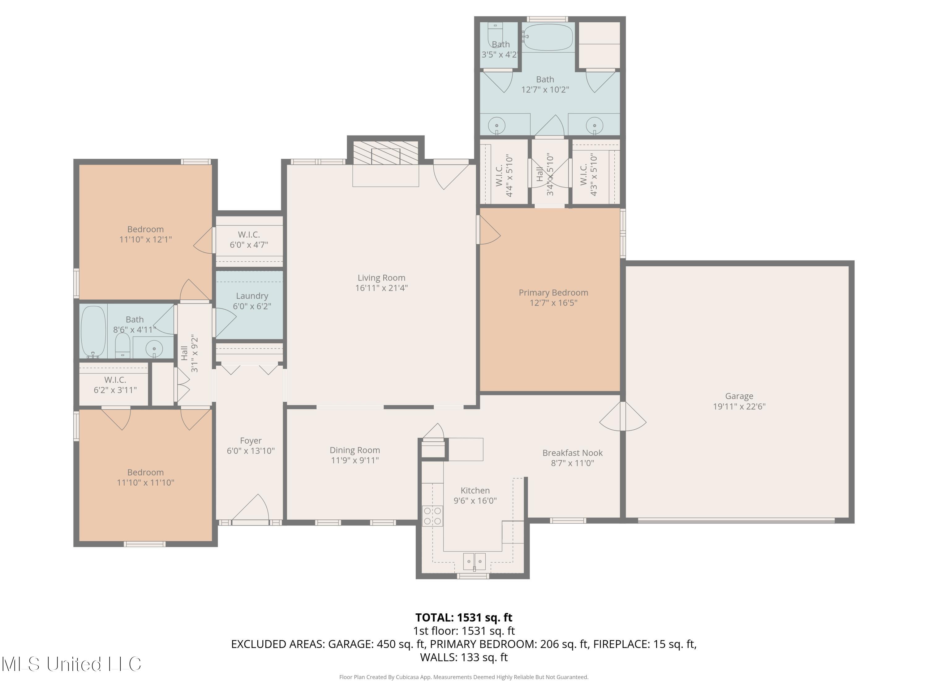 1038 West Oak Grove Road Hernando, MS 38632 - Photo 19 of 20 Floor Plan