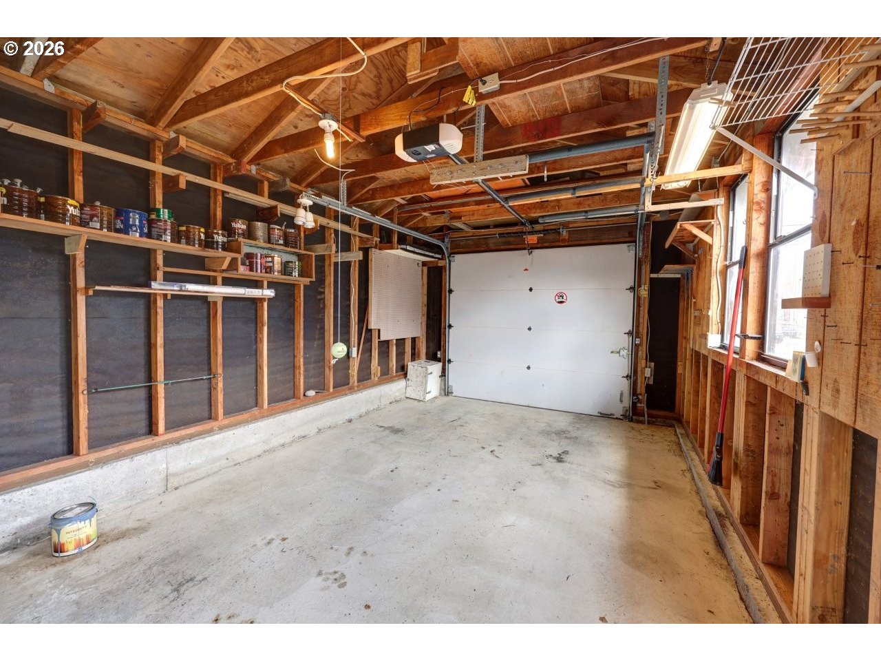 1449 9th Street Astoria, OR 97103 - Photo 17 of 20 a view of a room with wooden walls