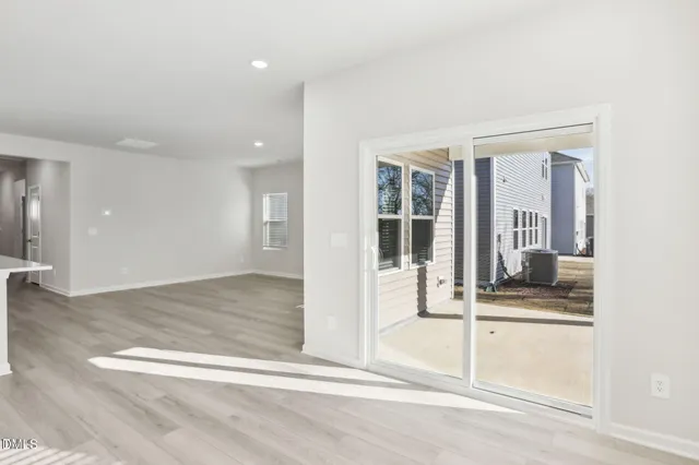wooden floor and window in a room