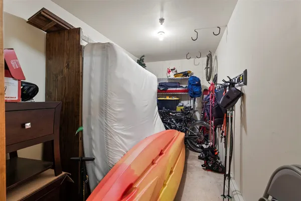 a view of a closet area