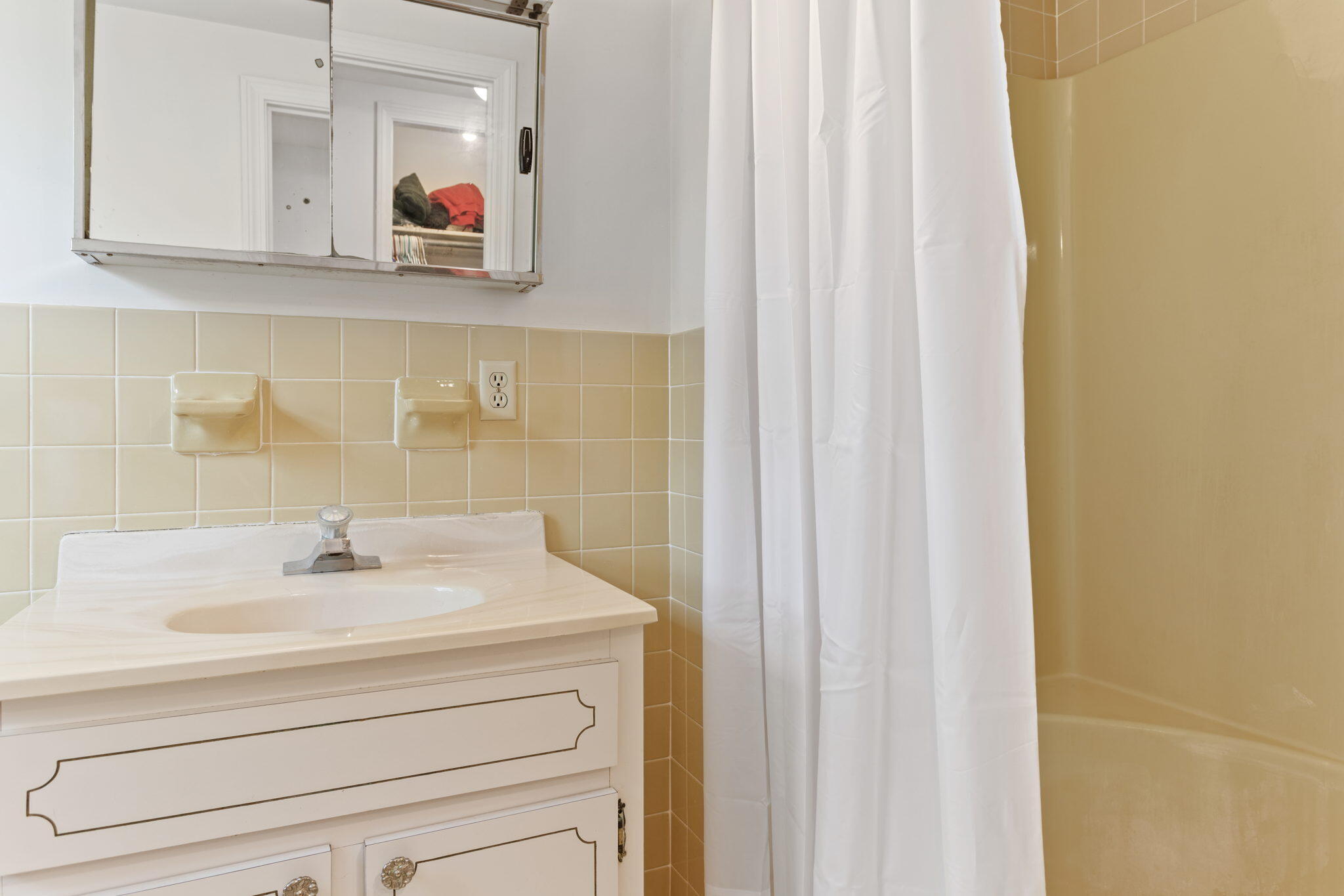75 Lake Leaman Road Falmouth, MA 02540 - Photo 20 of 30 a bathroom with a sink and a mirror