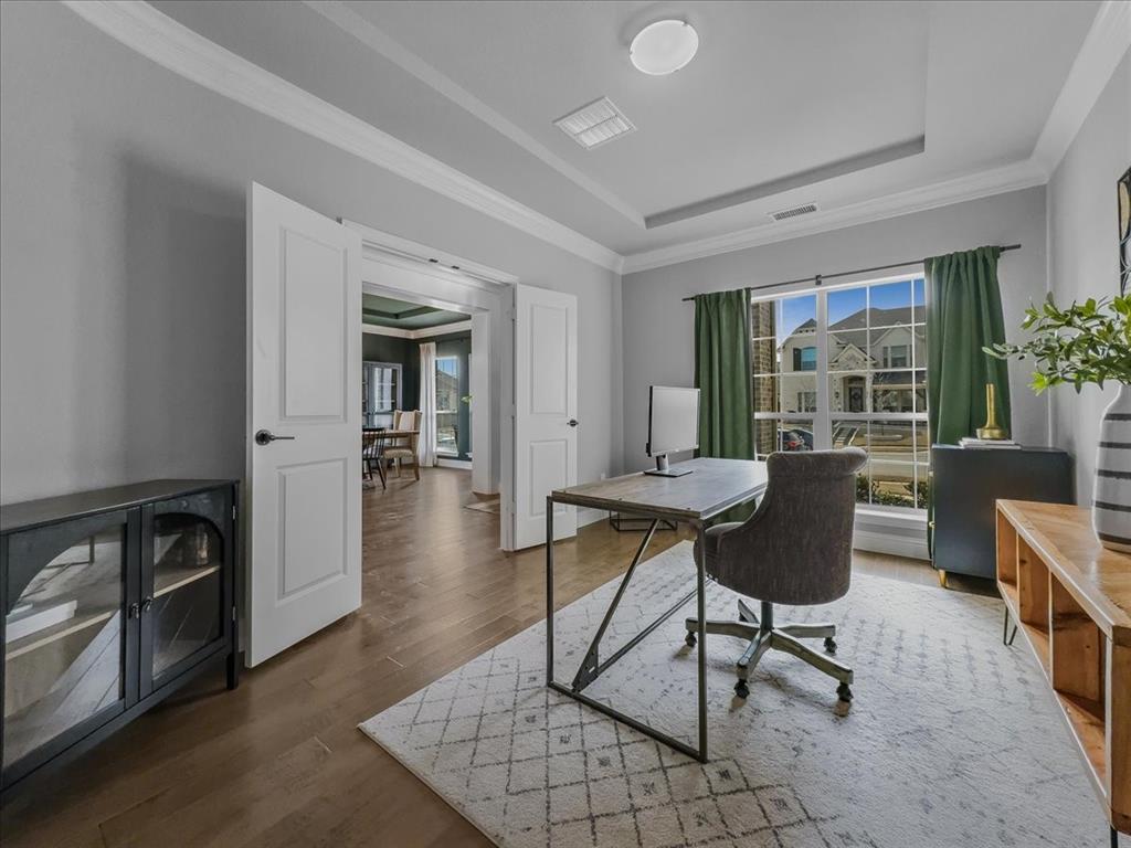 428 Piper Lane Fate, TX 75087 - Photo 12 of 33 Private downstairs office ideal for work or study.