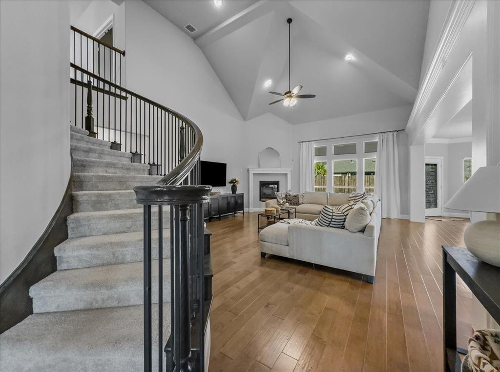 428 Piper Lane Fate, TX 75087 - Photo 9 of 33 Staircase accented with upgraded fixtures