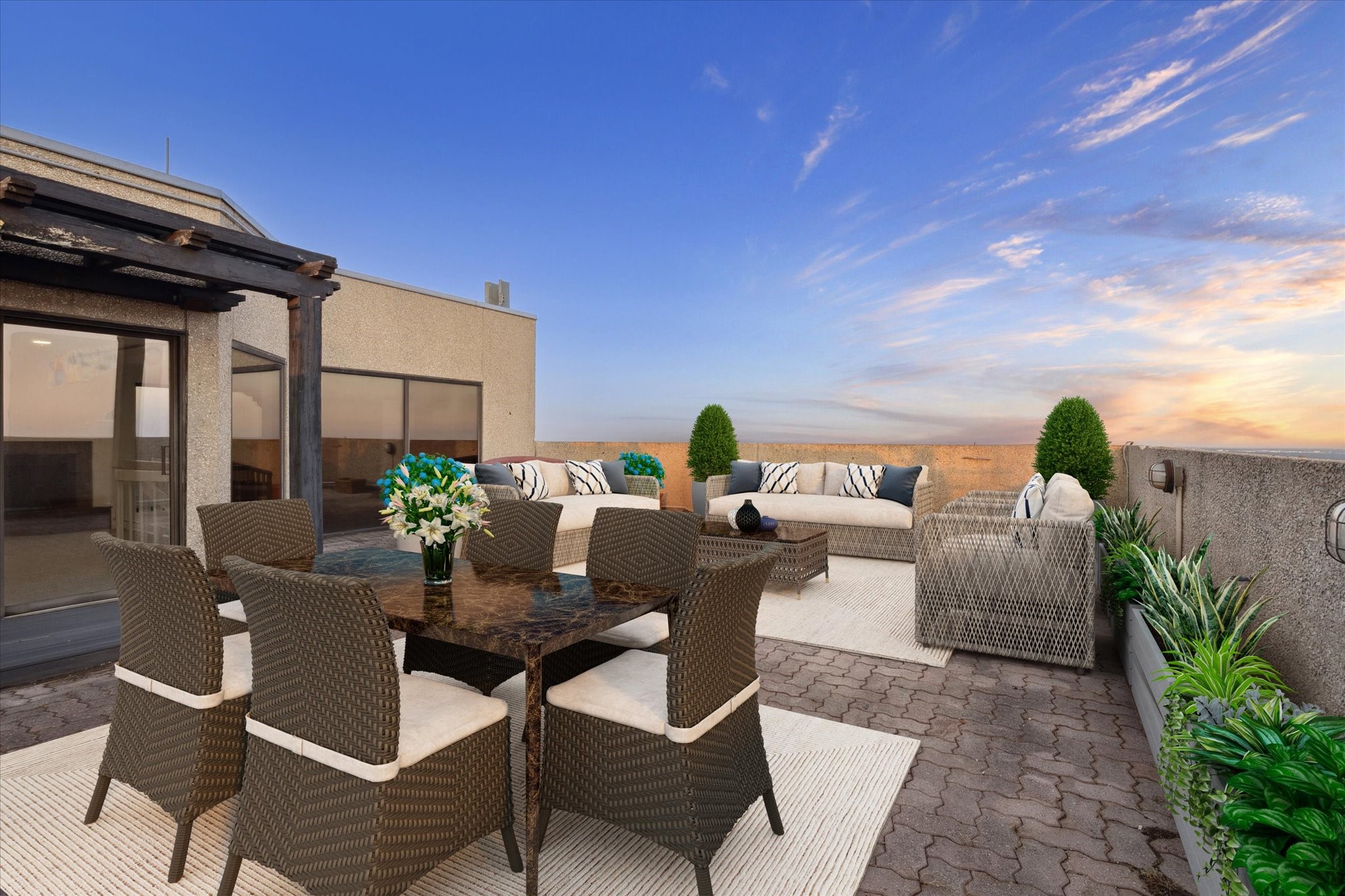 2001 Holcombe Boulevard, Unit 4006 Houston, TX 77030 - Photo 22 of 31 a view of a chairs and table in the patio