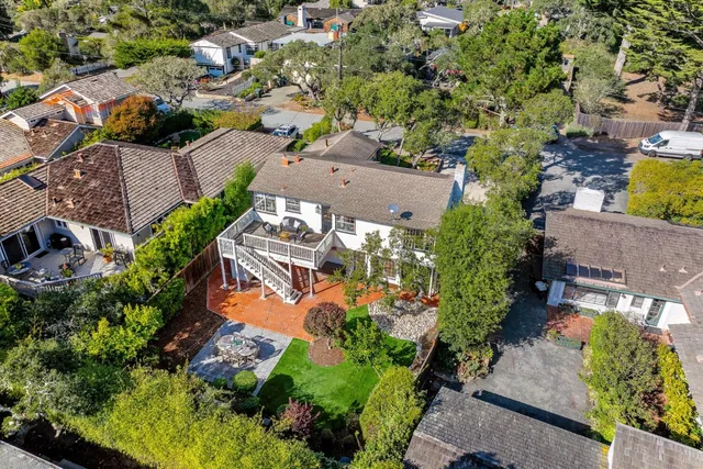 an aerial view of multiple house