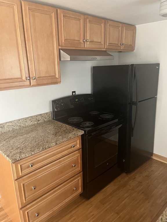 90 Wallace Street, Unit 2 Somerville, MA 02144 - Photo 2 of 17 a kitchen with granite countertop cabinets and steel stainless steel appliances