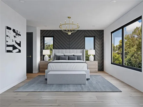a view of an empty room