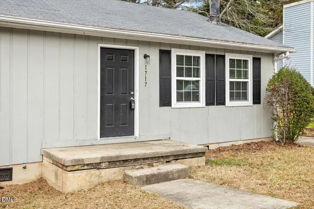 a front view of a house