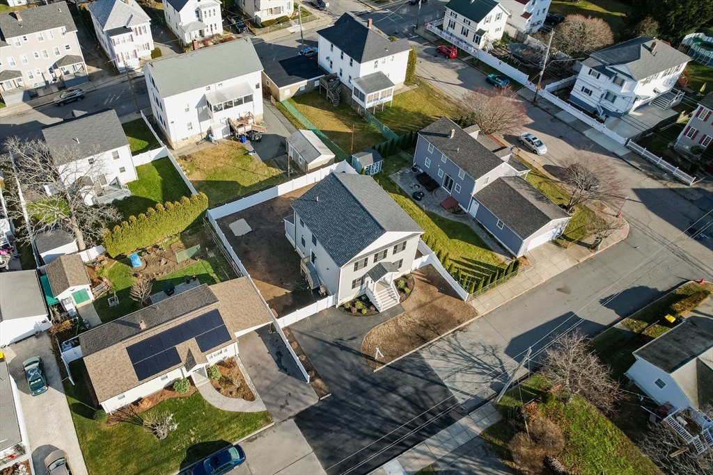 126 Wheeler Street Fall River, MA 02724 - Photo 27 of 29 an aerial view of a house with a yard