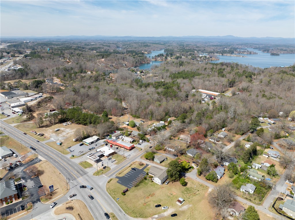 204 Old Salem Road Seneca, SC 29672 - Photo 25 of 28 Vast aerial perspective reveals a serene community nestled beside a tranquil lake and rolling hills.