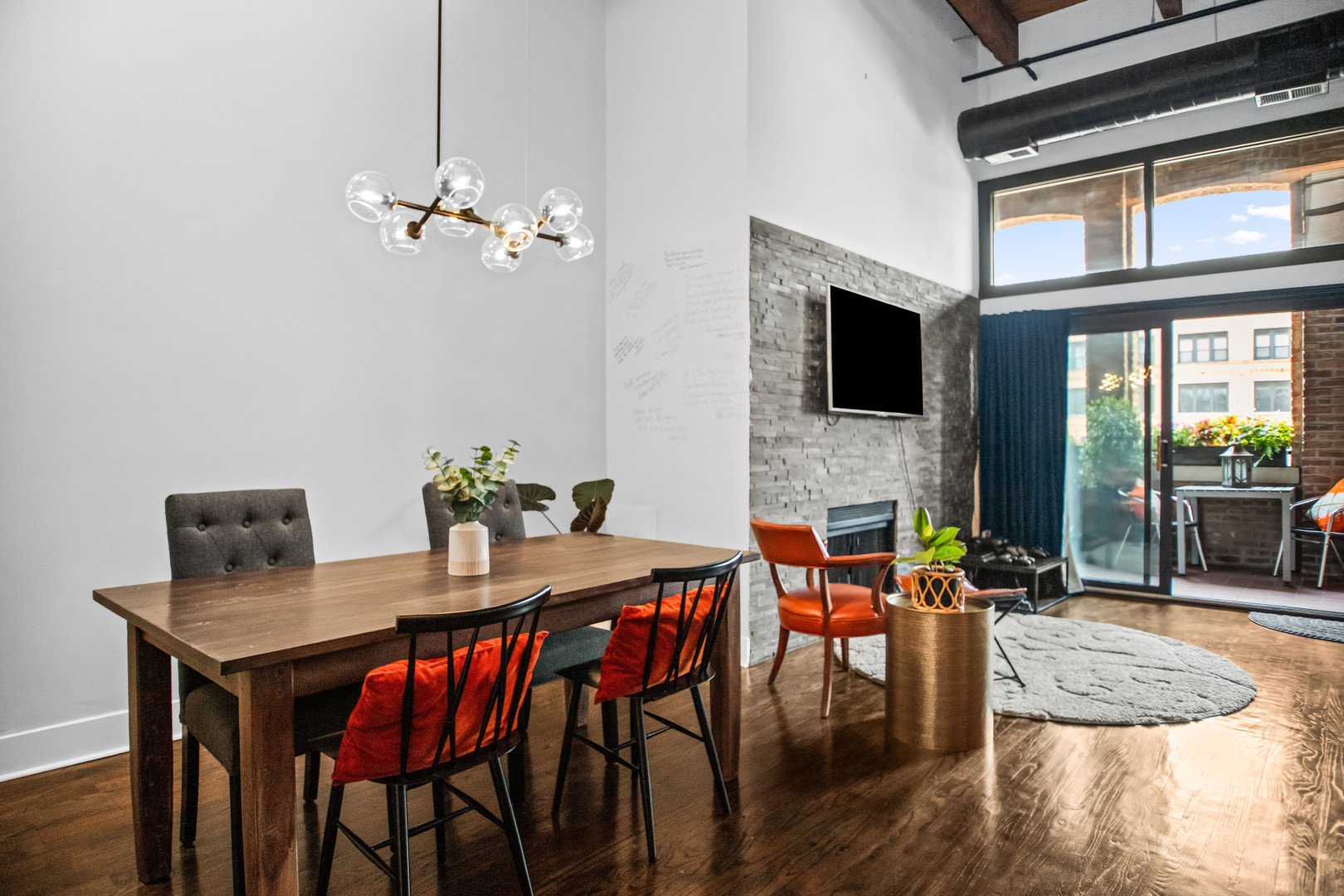 400 South Green Street, Unit 508 Chicago, IL 60607 - Photo 9 of 24 a view of a dining room with furniture window and wooden floor