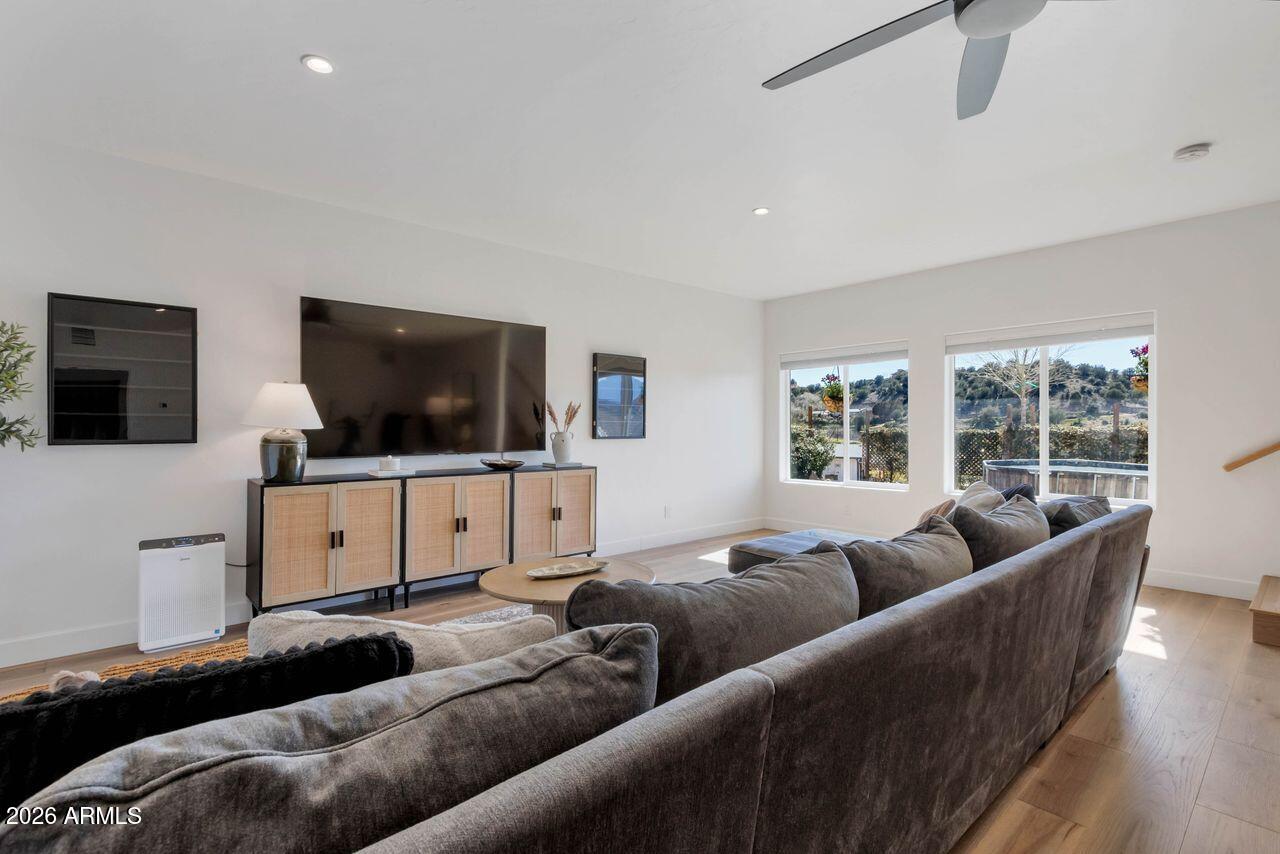 1605 North Page Springs Road Cornville, AZ 86325 - Photo 32 of 51 a living room with furniture and a flat screen tv