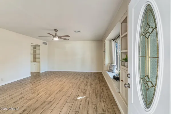 wooden floor in an empty room