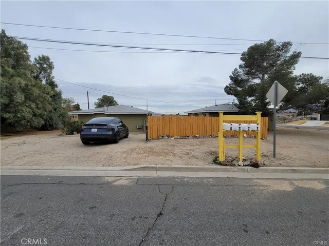 a car parked on the side of the road