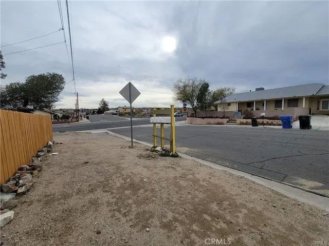 a view of a street with houses