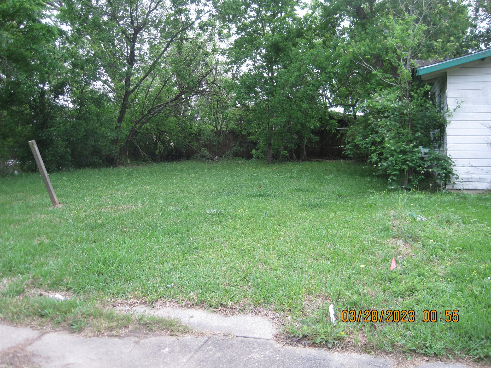 Cleared lot ready for new construction